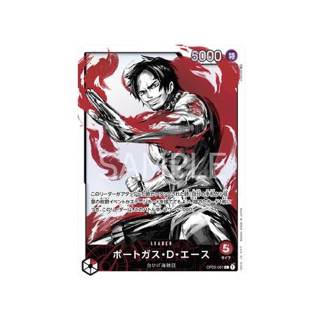 Carte One Piece Mighty Enemies OP03 - 001 : Portgas D. Ace (Parallèle) - Cartes Pokémon | Importées du JaponCartes Pokémon | Importées du Japon