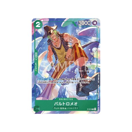 Carte One Piece Pack Promotionnel One Piece Jeu De Cartes 2022 Vol.2 P - 029 : Bartolomeo - Cartes Pokémon | Importées du JaponCartes Pokémon | Importées du Japon